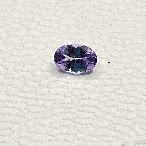 0.62ct Oval Tanzanite Loose Gemstone - Natural Purple-Blue Precious Stone